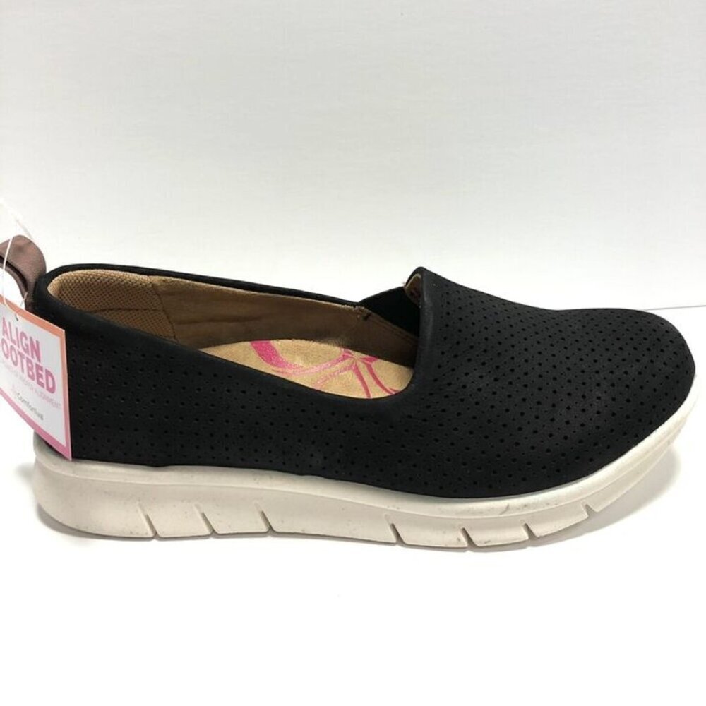 Comfortiva Women’s Cherrie Slip On Shoes Black, Size 6.5 W